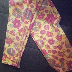 L/XL kids luluroe floral leggings